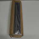Matte Black M12 Threaded Extension Rod for Pendant Light, Island Lighting, Chandeliers,lighting fixture downrods & stems,12 Inches 13.5mm OD (0.531) x 300mm L (11.81)