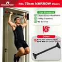Door Pull Up Bar Doorway No-Screw from 69-92 cm (27.1in-36.2in) Workout Equipment for Home Gym Upper Body Workout Non-slip 2x EXTRA Foam Padding for Ultimate Door Frame Protection