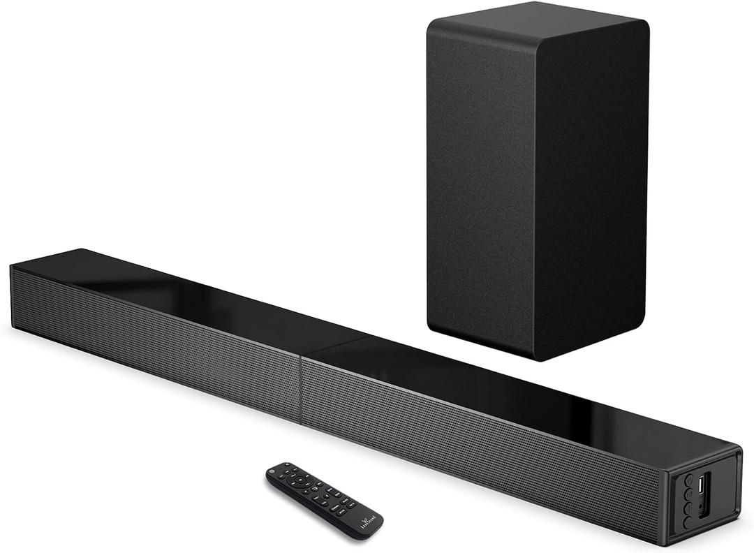 LARKSOUND 2.1 CH Sound Bar with Subwoofer, 31" Soundbar for Smart TV with HDMI, Optical, AUX, Bluetooth, USB - Surround Sound System