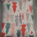 Christmas Fitted Crib Sheet - Holiday Winter Cartoon Christmas Tree Pattern, Standard Mattress Sheet for Toddler Bed, 28" x 52", Multicolor