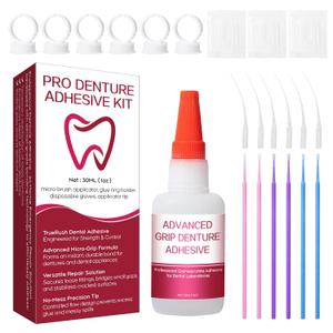 Dental Lab Instant Bonding Dental Glue for Dentures & Lab Tools - Fast-Setting in 15-60 Sec | Crack Repair & Gap Filling | Long-Lasting Hold (Days to Weeks) 1oz