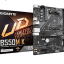 GIGABYTE B550M K AMD AM4 Micro-ATX Motherboard, Supports Ryzen 5000/4000/3000 Series Processors, DDR4, 3+3 Power Phase, 2X M.2, PCIe 4.0, USB 3.2 Gen 1, GbE LAN, Q-Flash