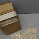 Inbagi 12 Pcs Small Velvet Jewelry Tray Stackable Jewelry Organizer Drawers Insert Divided Storage Display Trays for Earring Ring Brooch Watch Necklace Bracelet 8.3 x 5 x 1 Inches