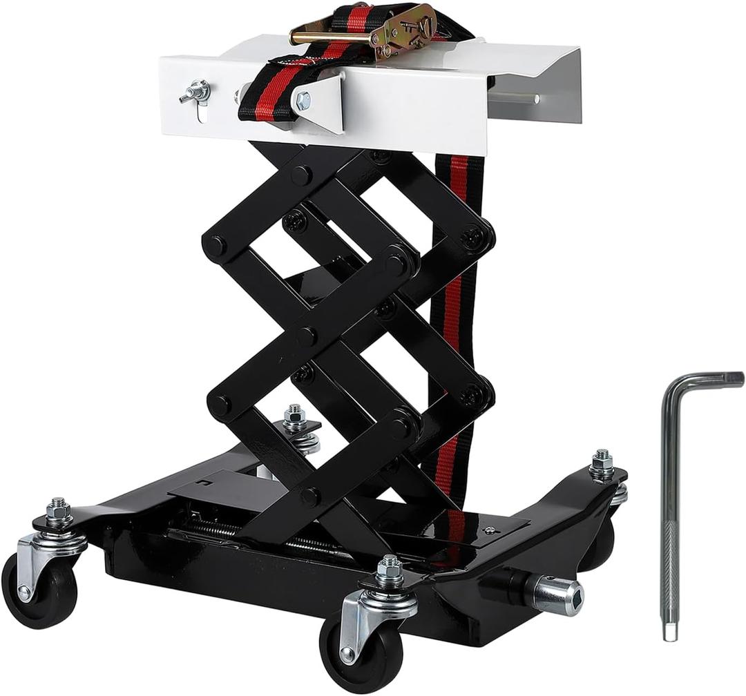 450 lbs Heavy-Duty Transmission Jack - Auto Repair Lifting Floor Jack for Effortless Vehicle Maintenance and Smooth Transmission Replacement (Black)