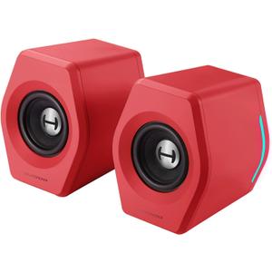 Edifier G2000 32W PC Computer Speakers for Gaming Desktop PC Laptop Mac Computer Woofer Speakers Bluetooth USB 3.5mm AUX Inputs RGB Lights Multimedia Speakers Red