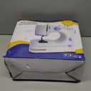 Stoigeld Sewing Machine for Beginners with 20Pcs Fabric & 32Pcs Sewing Threads Kit, Portable Sewing Machine with 12 Built-in Stitches & 2 Speed(High-Low Speeds)-SM-725 (Blue, White)