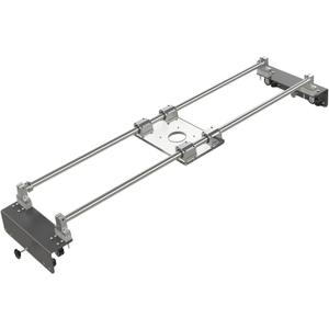 Router Sled, Slab Flattening Jig, DIY Woodworking Router Sled for Flattening Slabs with Height Adjustable (L-Carriages, Steel and Aluminum, 48 Inches)