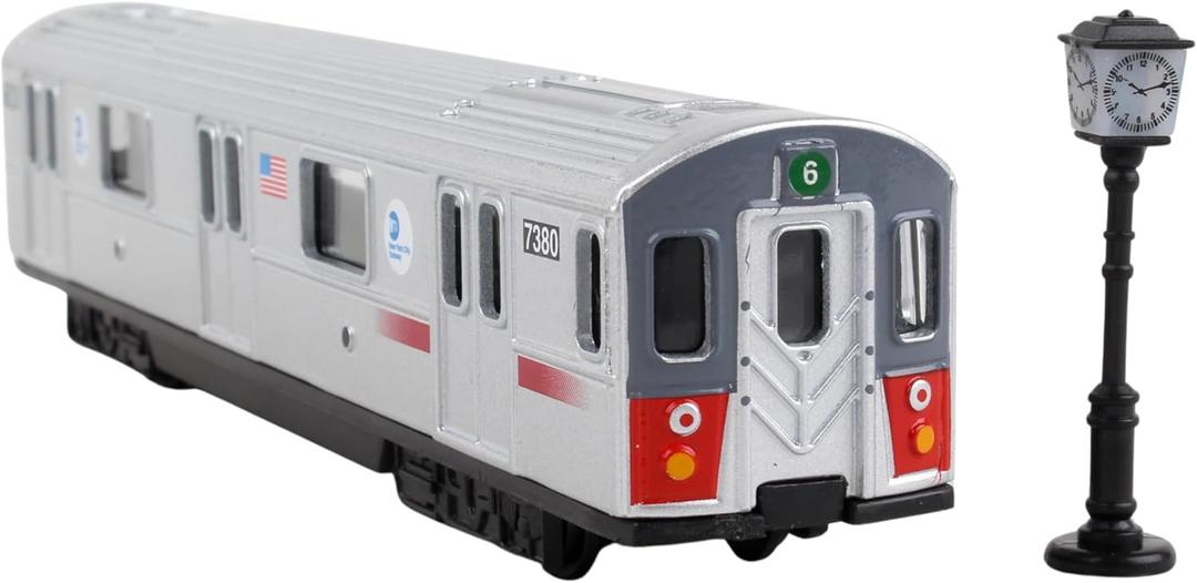 Daron MTA Diecast Subway Car Silver Medium