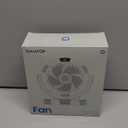 Gaiatop Portable Camping Fan with LED Lantern, Power Display 360 Head Rotation, Hanging Hook for Tent, 3 Speed Quiet Rechargeable, 4000mAh Battery Operated USB Fans for Indoor Outdoor Travel Black