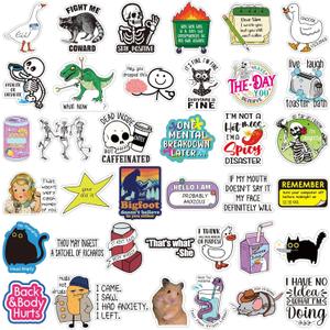 400 Pcs Funny Stickers for Adults Waterproof Funny Meme Stickers Pack for Laptop, Water Bottles, Bumper, Phone, Hard Hats, Wall, Window Decals Decors, 50 Styles(Cute Style)