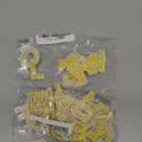 72 PCS Iron on Letters Numbers Patches, Embroidered Patches Letters A-Z Numbers 0-9 Applique for Clothes, Dress, Hat, Jeans, DIY Accessories, Yellow