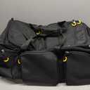 Searock 90L Rolling Duffle Bag with Wheels and Handle, 31 Large Duffle Bag for Travel, Carry On Luggage Duffel Bag with Shoe Compartment, Multi-Pocket, Water Resistant, Black, 12.6 x 13.78 x 30.31 inches
