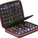 Bavel DND Dice Case with Detachable Dice Sponge and Tray, D6 D20 Set Case for Dungeons and Dragons RPG, MTG, Table Games