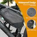 Bike Repair Kit, Bicycle Repair Bag With Tire Pump, Bike Tool Kit for Camping Travel, 16-in-1 Bike Multitool, Bicycle Tire Repair Kit, 4mm and 5mm Allen Wrenches, Used for Mountain Bike and Road Bike