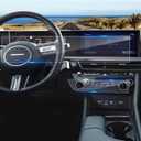 2024 2025 2026 Sonata Screen Protector for Hyundai Sonata (Dual 12.3Inch+AC Display) (S/SEL/SEL Sport/N Line/Blue/Limited), 9H Tempered Glass 2026 2025 Sonata Hybrid Accessories HD Transparent