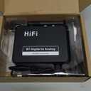 OQIMAX Bluetooth 5.1 Receiver for Home Stereo, Digital to Analog Audio Converter for TV, 3.5mm Bluetooth Aux Adapter, HiFi, Wireless Audio Receiver, Optical/RCA/AUX Port, Volume Control