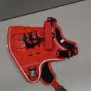 Heavy-Duty Tactical Dog Harness for Large Dogs, No Pull Adjustable Reflective Pet Vest with Molle System, K9 Military-Grade Control for Service Training, Outdoor & 10+ Breeds, Red, Small (S: Neck: 14-19'', Chest: 20-26'')