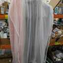 1 pack Ombre Rainbow Blackout Curtain for Kid Girls Bedroom Living Room Darking Stripe Double Layer Star Cut Out Wall Home Decor Gradient Grommet Window Curtains (Pink/Grey, 34W x 63L)