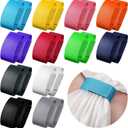 Kajaia Solid Sleeves Holders Sports Sleeve Clips Soccer Softball Baseball Sleeves Ties for Sports T Shirts 9.84 x 1.57 Inch