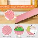 Silicone Kitchen Drawer Liners for Kitchen Cabinets, Against Spills Fridge Liners for Refrigerator Glass Shelves, 4Pack Wire Rack Refrigerator Liners for Shelves, 24" Easy Cut Drawer Cover Pad, Pink