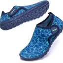 Racqua Boys Water Shoes Kids Swim Pool Lightweight Quick Dry Beach Sport Shoes Barefoot Walking Boating Surfing Aqua Shoes Little Kid Shark 7