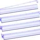 Mahjong Racks with Pushers 4PCS Set Majiang Tile Holder Acrylic Mahjong Racks Accessories and Gifts, Standard