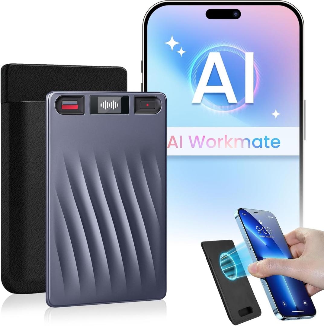 AI Voice Recorder, Professional Voice Activated Recorder with AI Transcription & Summarize, 64GB Storage, 30H Battery, Noise Cancellation and AI Note Taker for Meetings and Interviews & Сalls