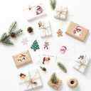 2 x Santa Stickers for Envelope Seals Cards Making Crafts, Santa Face Holiday Large Christmas Stickers for Gift Bags Label Card Baked Goods Presents Bag (santa155)