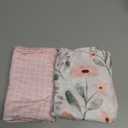 Yoofoss Pack and Play Sheets Girl 2 Pack, 38x26 Mini Crib Sheets Fitted for Baby Compatible with Graco Pack n Play Mattress,Ultra Soft Breathable Microfiber Pink Floral