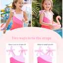 JingleBaBa Summer Baby Girl Bathing Suit Ruffle One Piece Swimsuits Quick Dry Beach Swimwear for Girls 6-9 Months