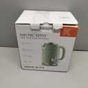 Electric Kettle 1.8L with Temperature Gauge, 1500W Fast Boiling Electric Tea Kettle, 100% Stainless Steel Retro-Style Hot Water Kettle Electric - Glowing LED Light, Auto Shut-Off & Boil-Dry Protection (Green)