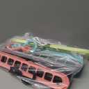 Closet Organizers and Storage,College Dorm Room Essentials,Pack of 6 Multifunctional Organizer Magic Space Saving Hangers with 9 Holes Storage Organization for Wardrobe Closet (Multicolor)