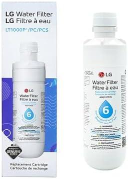LG LT1000P - 6 Month / 200 Gallon Capacity Replacement Refrigerator Water Filter (NSF42, NSF53, and NSF401) ADQ74793501, ADQ75795105, AGF80300704, or AGF80300705 White