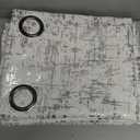  100% Blackout Curtains for Living Room, Emboosed Textured Curtains 96 Inches Long for Bedroom, Thermal Insulated Pattern Curtain, Farmhouse Room Darkening Grommet 2 Panels