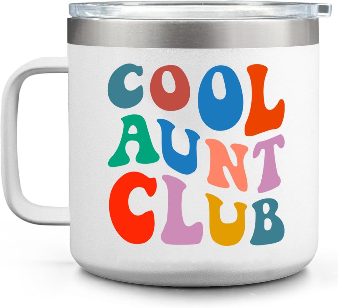 Valman Gifts for Aunt - Aunt Gifts from Niece, Nephew Aunt Birthday Gift Christmas Gifts for Aunties - 14Oz Tumbler/Mug