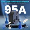 SUNLU TPU Filament 1.75mm,(10kg,10 Packs,95a TPU)