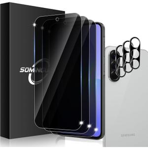 3+3 Pack for Samsung Galaxy A36 5G Privacy Screen Protector & Phone Camera Lens Protector 9H Tempered Glass Cell Phone Protector, Anti-Fingerprint(Galaxy A36 Privacy)