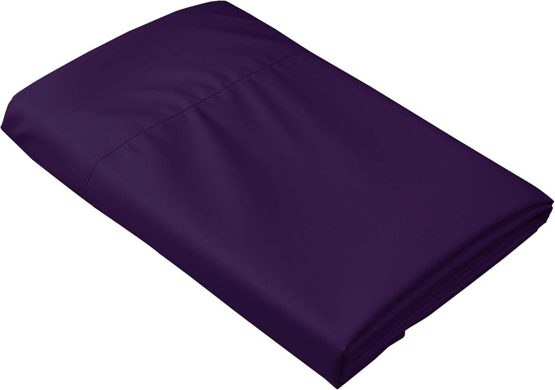 HBHLFZ Twin Flat Sheet - Ultra Soft Polyester Top Sheet - Hotel Quality Bed Sheets - Comfortable Wrinkle-Free - Easy to Care for - 1 Twin Flat Sheet OnlyPurple