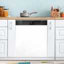 QUGRL White Dishwasher Magnet Cover Front Door 23x26 in Decorative Refrigerator Covers Magnetic Sheet Sticker Wash Machine Fridge Panel Decal for Kitchen Appliance (Pattern21)
