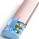 Vaydeer 7 Day Weekly Pill Organizer 2 Times a Day, Metal Am Pm Travel Pill Case, Large Capacity Twice Daily Cute Pill Box for Supplements, Pills, Vitamins and Medication (Rose Gold)