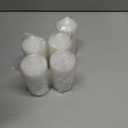 MTLEE Set of 40 White Pillar Candles 2x4 Inch Dripless Unscented Candle Bulk Large Clean Burning Smokeless Dinner Candles Long Burning Decorative Candles for Home Wedding Party Spa Bath