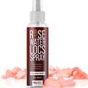 IMPRESA Rose Water Spray - Moisturizing Loc Treatment for Dreadlocks, Braids & Faux Locs - Hydrating for Most Hair Types - No Sulfates, Mineral Oil, Silicone or Parabens - 8oz