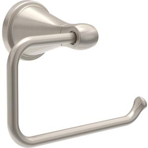 Delta Faucet Becker (1-Pack) Toilet Paper Holder, SpotShield Brushed Nickel, Wall Mounted Euro Hook Design BCK50-DN