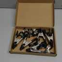 Amazon Basics 20-Piece Steel Spring Clamp Set, 15 Pack of 3/4-inch, 5 Pack of 1-inch, Black/Silver