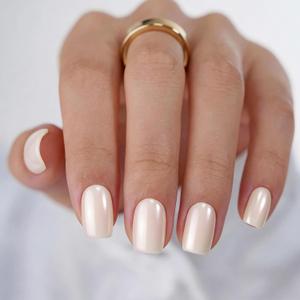 Bright White Press on Nails Short Square, Soft Gel Fake Nails Press on with Glue, 30Pcs Reusable Stick on Nails in 15 Sizes, Salon Quality False Nails for Women Spring Summer Vacation Gift