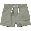Gerber Baby Toddler Girls' Twill Shorts, Olive, 6-9 Months 