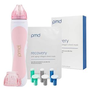 PMD Personal Microderm Classic for At-Home Use, Facial Exfoliator Tool, Microdermabrasion Machine Kit for Face and Body Skincare, With Recovery Mask, Blush