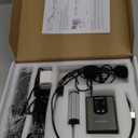 HOTEC UHF Wireless Headset Microphone/Lavalier Lapel Mic with Bodypack Transmitter and Mini Rechargeable Receiver 1/4" Output for Vlogging or Speech (Silver)