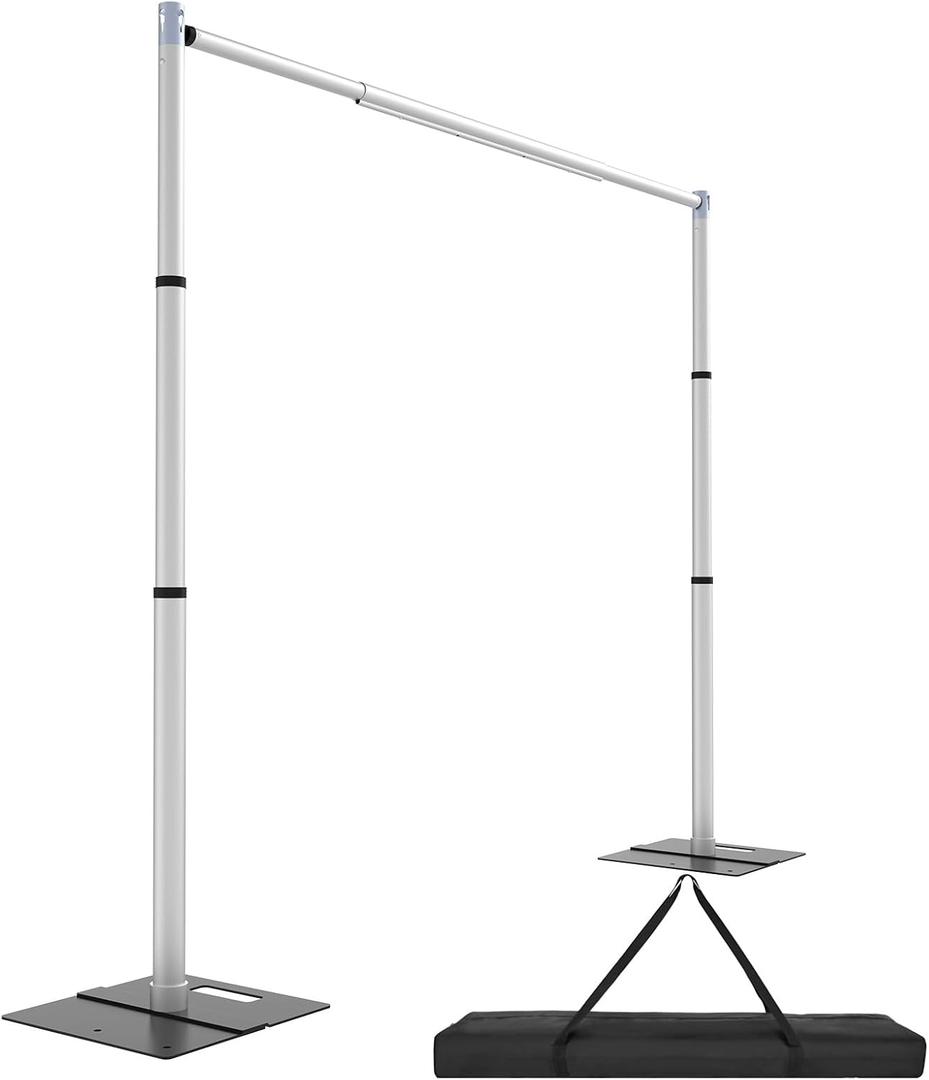 Pipe and Drape Backdrop Stand Kit, 10ftx10ft Heavy Duty Backdrop Stand, Adjustable Metal Pipe and Drape Stand, Background Stand for Parties Birthday Party Baby Shower Wedding Decorations