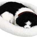 Luxshiny 11.4 Inch Breathing Dog: Stuffed Animal Realistic Fluffy Sleeping Animal Toy, Shepherd Dog Photography Prop for Kid' Birthday, Home Decor